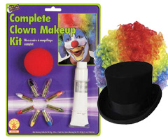 Clown Makeup and Halloween Mask