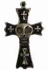 Glowing Eye Skull Cross