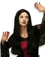 Long Black Witch Wig