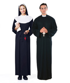 Nun Costume - Priest Costume