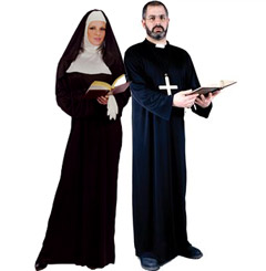 Nun Costumes - Priest Costumes