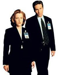 Mulder and Scully Badge
