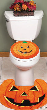 Jack O' Lantern Bathroom Decor