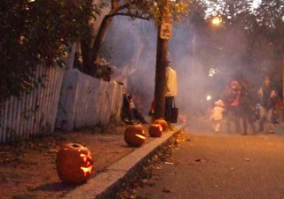 Jack O' Lanterns on Street