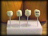 Finished Marshmallow Ghosts